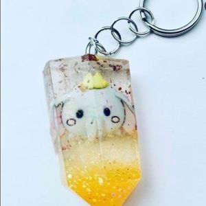 Resin Dumbo keychain. Homemade